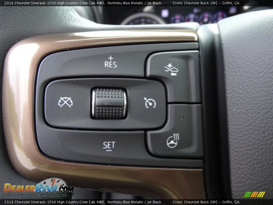 2019 Chevrolet Silverado 1500 High Country Crew Cab 4WD Steering Wheel Photo #13