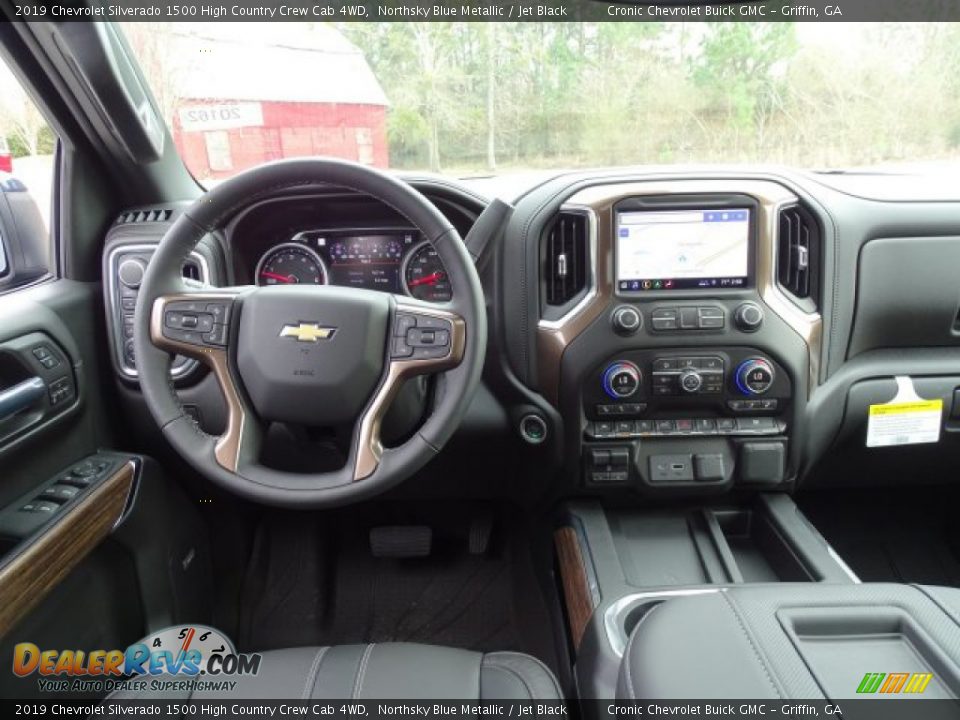 Dashboard of 2019 Chevrolet Silverado 1500 High Country Crew Cab 4WD Photo #24