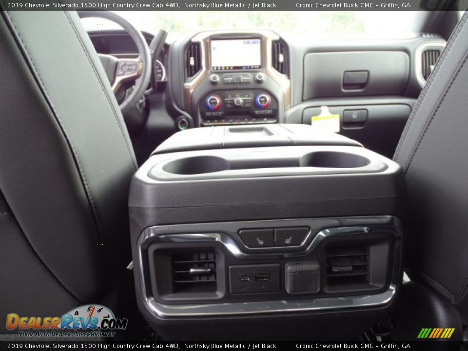 2019 Chevrolet Silverado 1500 High Country Crew Cab 4WD Northsky Blue Metallic / Jet Black Photo #25