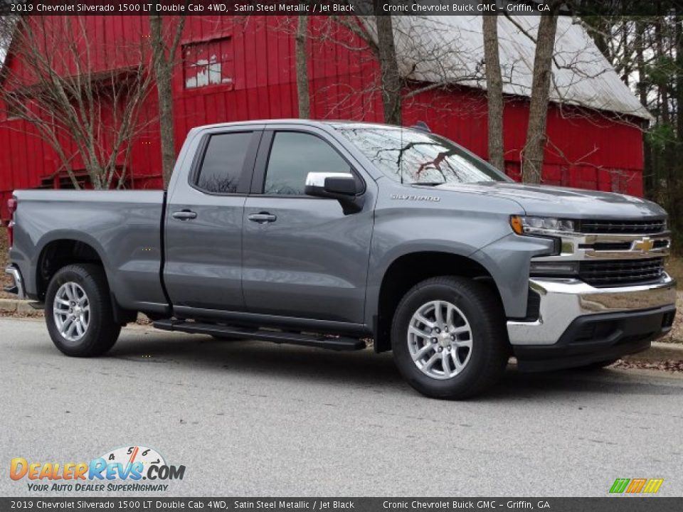 2019 Chevrolet Silverado 1500 LT Double Cab 4WD Satin Steel Metallic / Jet Black Photo #1