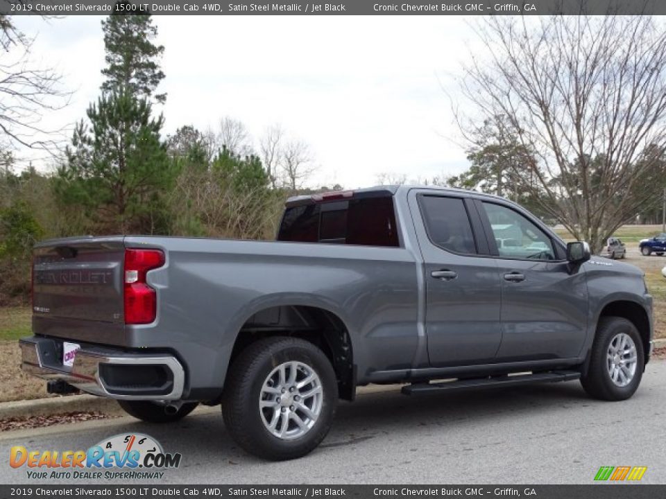 2019 Chevrolet Silverado 1500 LT Double Cab 4WD Satin Steel Metallic / Jet Black Photo #3