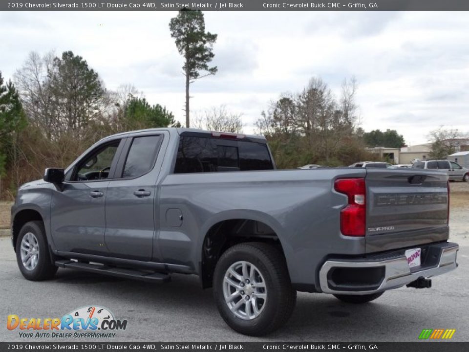 2019 Chevrolet Silverado 1500 LT Double Cab 4WD Satin Steel Metallic / Jet Black Photo #6