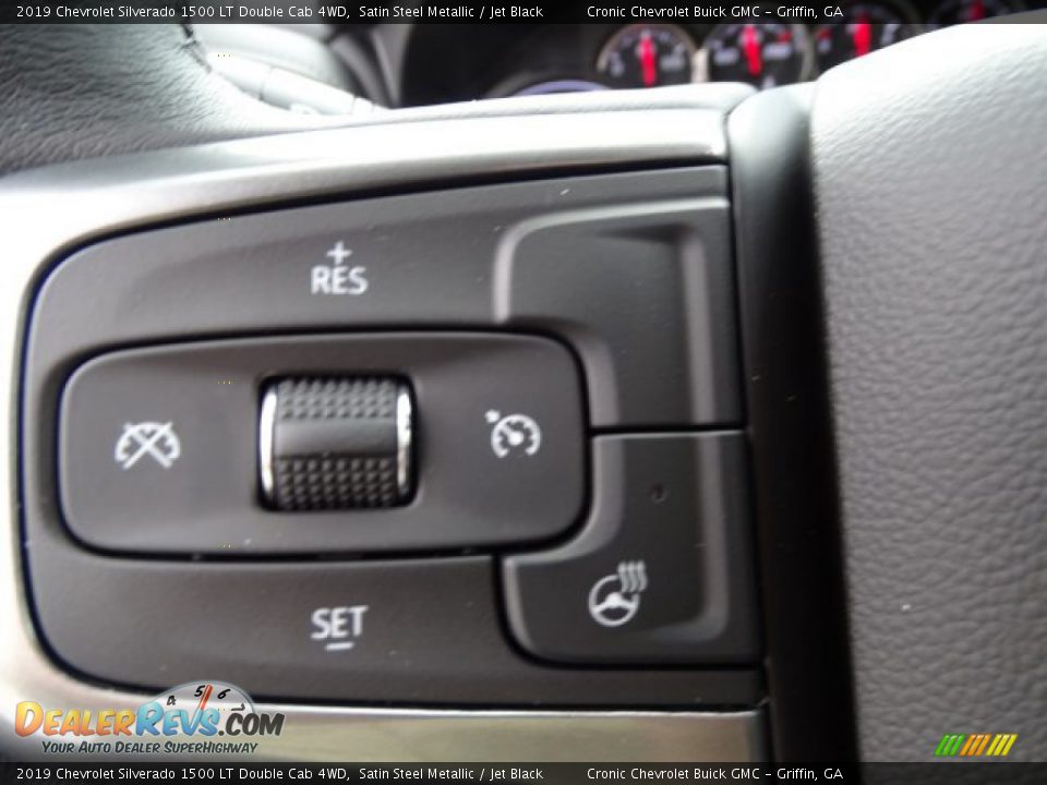 2019 Chevrolet Silverado 1500 LT Double Cab 4WD Satin Steel Metallic / Jet Black Photo #14