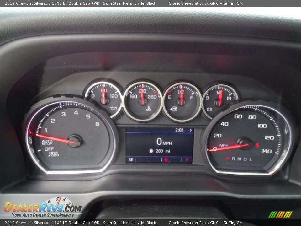 2019 Chevrolet Silverado 1500 LT Double Cab 4WD Satin Steel Metallic / Jet Black Photo #15