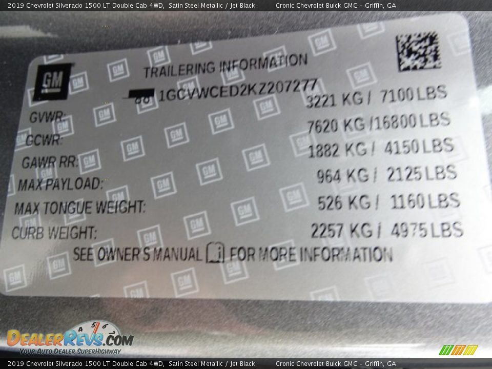 2019 Chevrolet Silverado 1500 LT Double Cab 4WD Satin Steel Metallic / Jet Black Photo #29