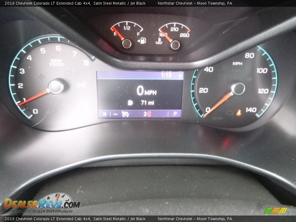 2019 Chevrolet Colorado LT Extended Cab 4x4 Satin Steel Metallic / Jet Black Photo #18