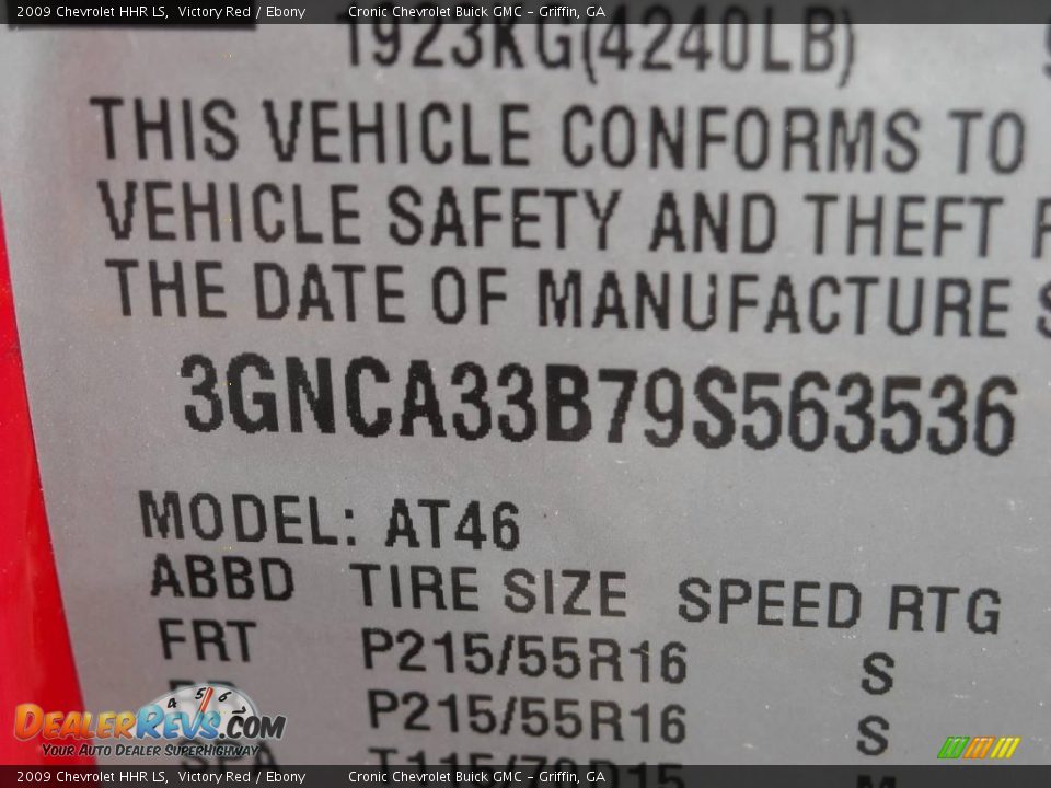 2009 Chevrolet HHR LS Victory Red / Ebony Photo #28