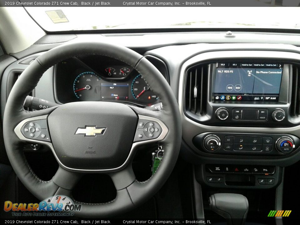 2019 Chevrolet Colorado Z71 Crew Cab Black / Jet Black Photo #13