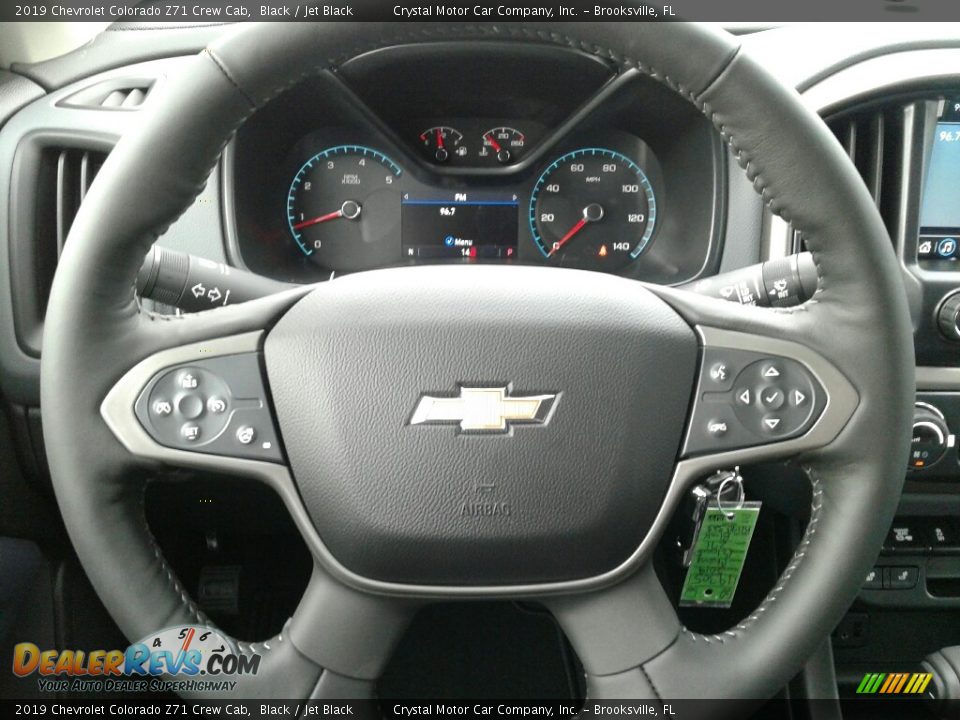 2019 Chevrolet Colorado Z71 Crew Cab Black / Jet Black Photo #14