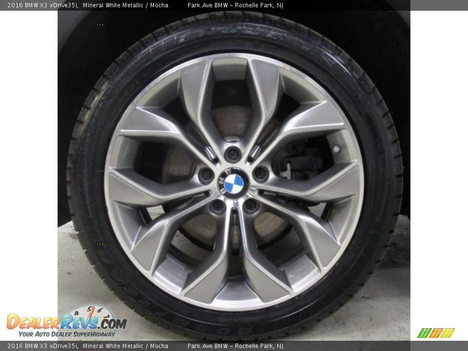 2016 BMW X3 xDrive35i Mineral White Metallic / Mocha Photo #28
