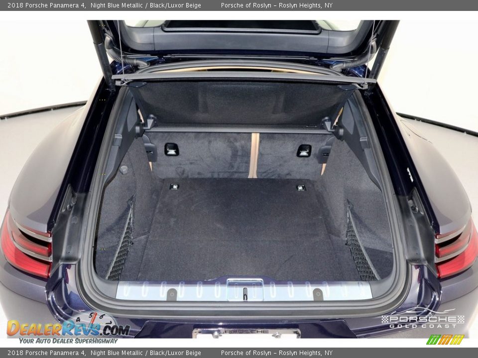 2018 Porsche Panamera 4 Night Blue Metallic / Black/Luxor Beige Photo #6