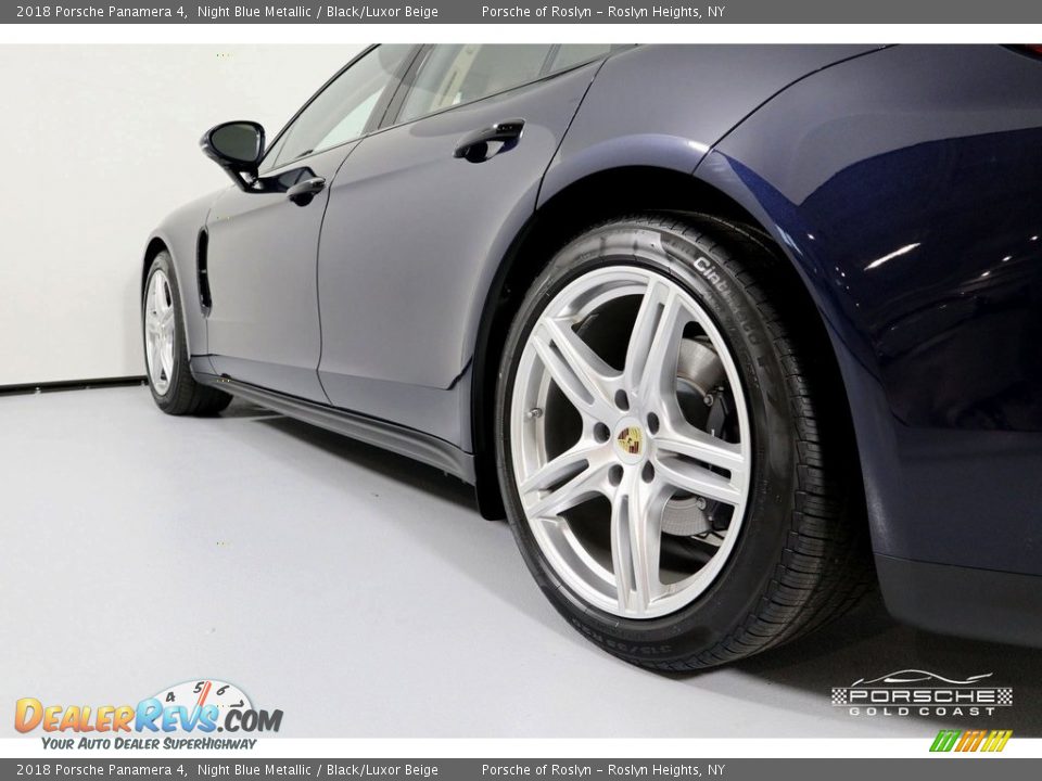 2018 Porsche Panamera 4 Night Blue Metallic / Black/Luxor Beige Photo #7