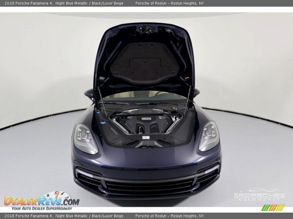 2018 Porsche Panamera 4 Night Blue Metallic / Black/Luxor Beige Photo #11