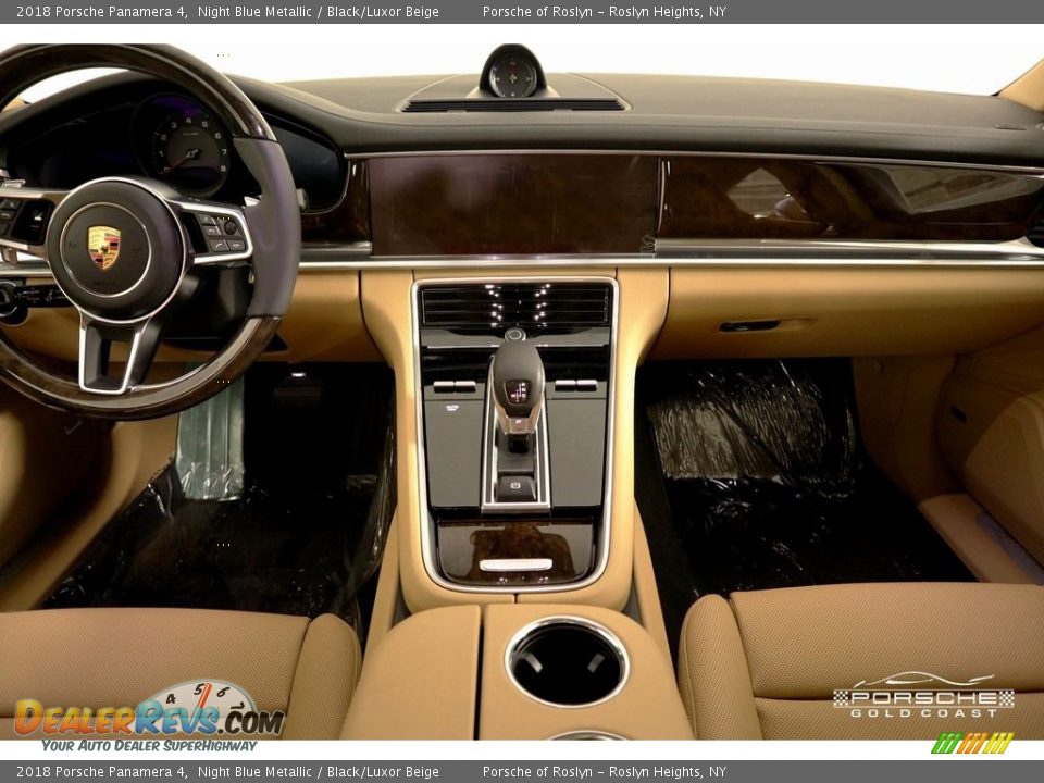 2018 Porsche Panamera 4 Night Blue Metallic / Black/Luxor Beige Photo #18