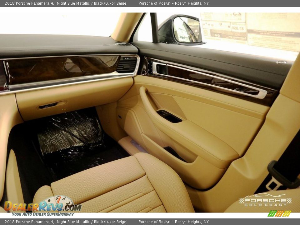 2018 Porsche Panamera 4 Night Blue Metallic / Black/Luxor Beige Photo #19
