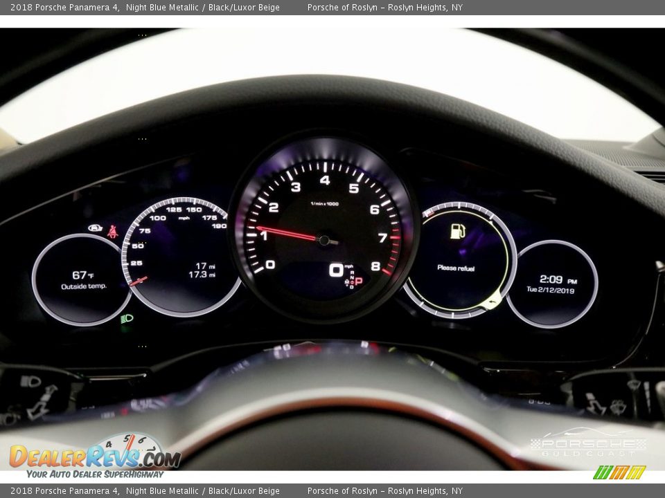 2018 Porsche Panamera 4 Night Blue Metallic / Black/Luxor Beige Photo #20