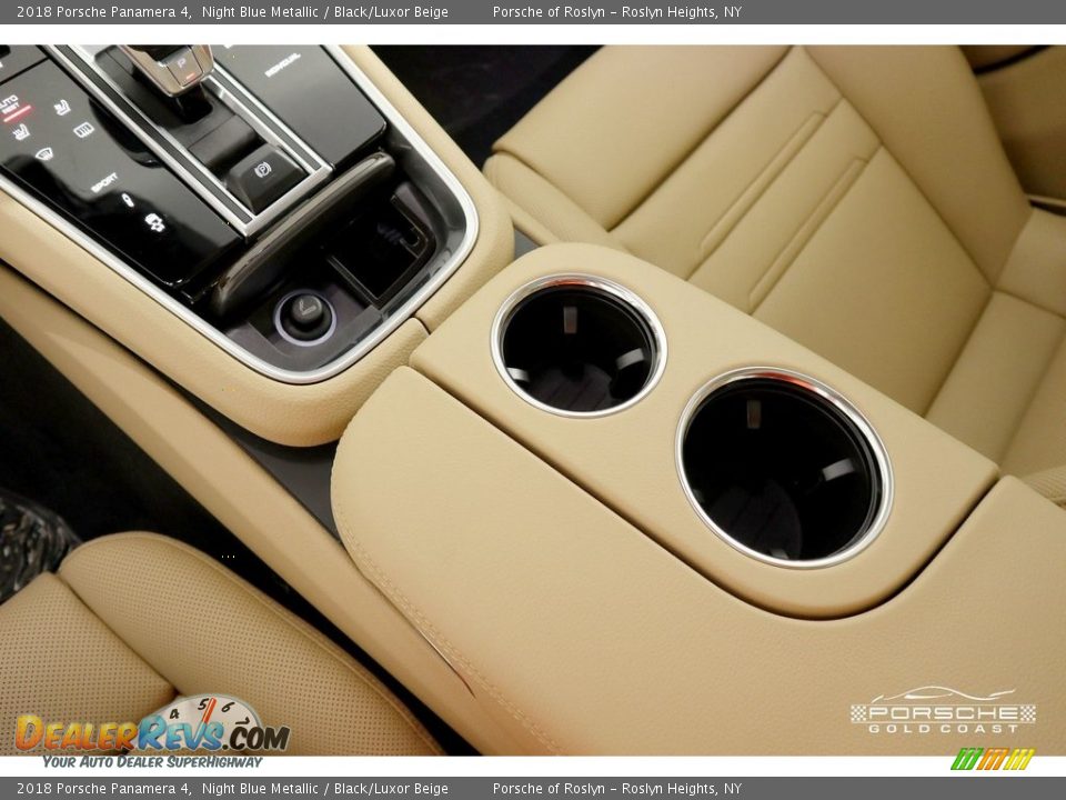 2018 Porsche Panamera 4 Night Blue Metallic / Black/Luxor Beige Photo #26