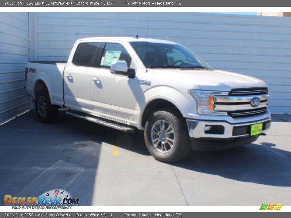 2019 Ford F150 Lariat SuperCrew 4x4 Oxford White / Black Photo #2