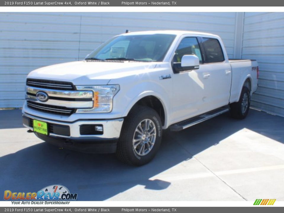 2019 Ford F150 Lariat SuperCrew 4x4 Oxford White / Black Photo #4