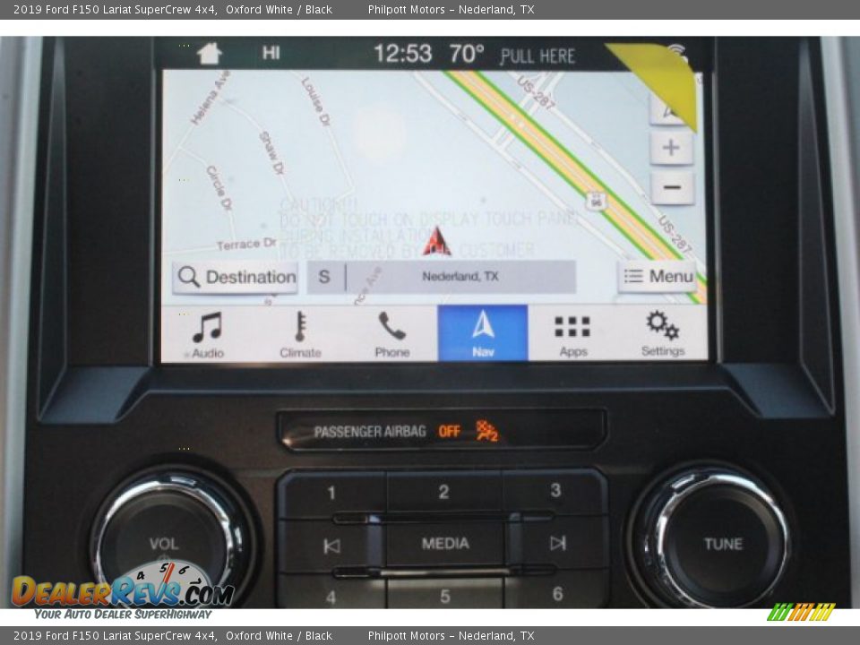 2019 Ford F150 Lariat SuperCrew 4x4 Oxford White / Black Photo #11