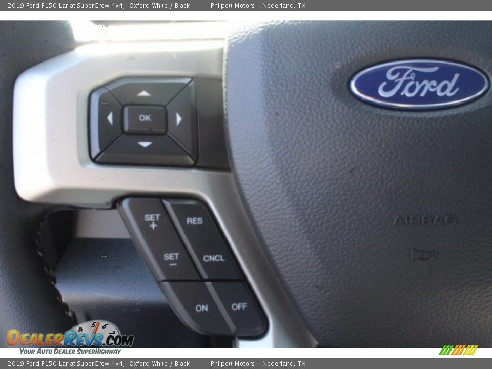 2019 Ford F150 Lariat SuperCrew 4x4 Oxford White / Black Photo #15