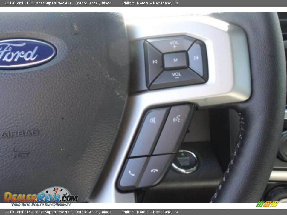 2019 Ford F150 Lariat SuperCrew 4x4 Oxford White / Black Photo #16