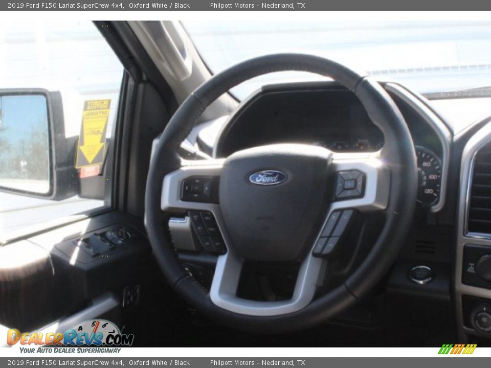 2019 Ford F150 Lariat SuperCrew 4x4 Oxford White / Black Photo #20