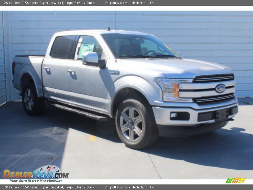 2019 Ford F150 Lariat SuperCrew 4x4 Ingot Silver / Black Photo #2