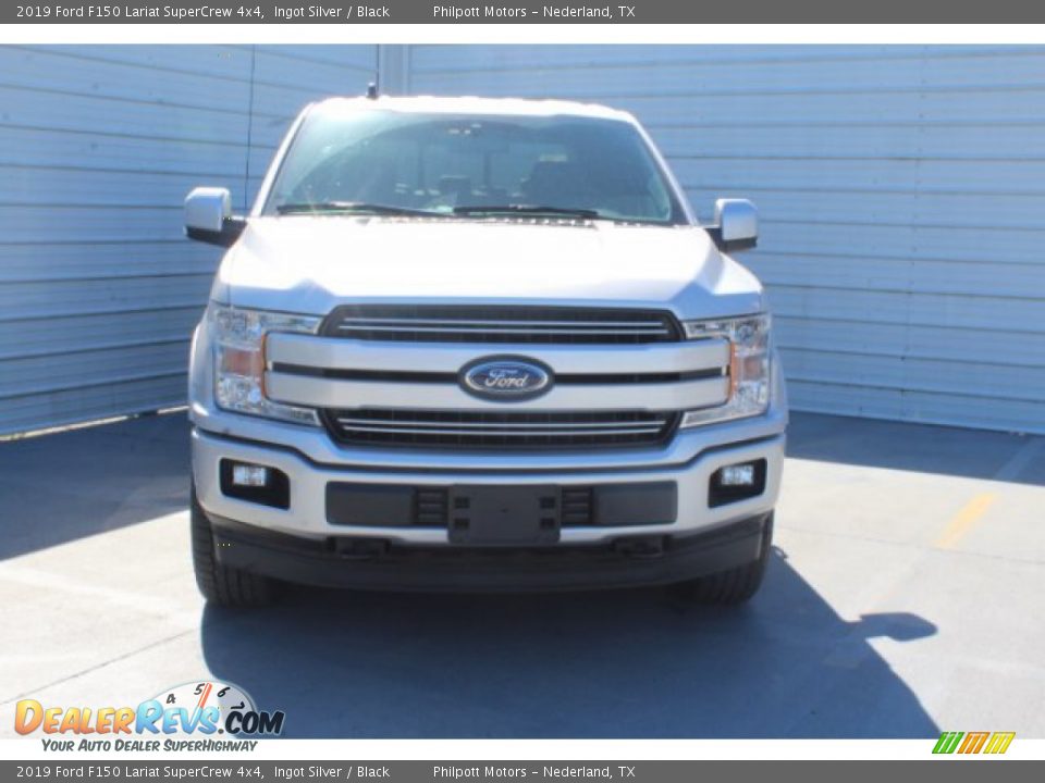 2019 Ford F150 Lariat SuperCrew 4x4 Ingot Silver / Black Photo #3
