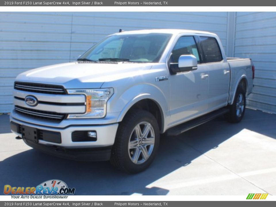 2019 Ford F150 Lariat SuperCrew 4x4 Ingot Silver / Black Photo #4