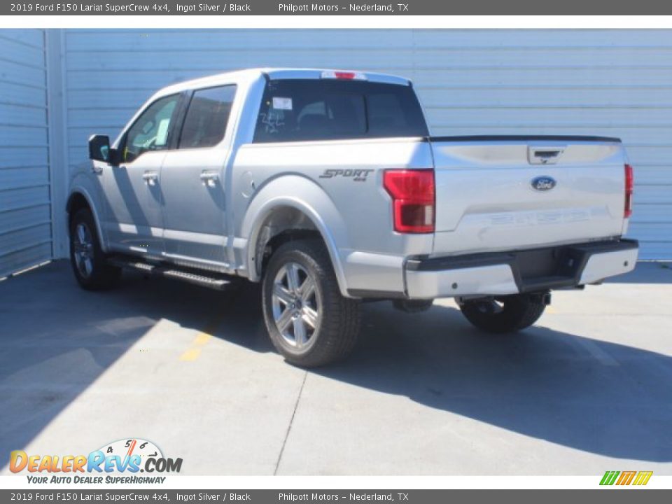 2019 Ford F150 Lariat SuperCrew 4x4 Ingot Silver / Black Photo #6