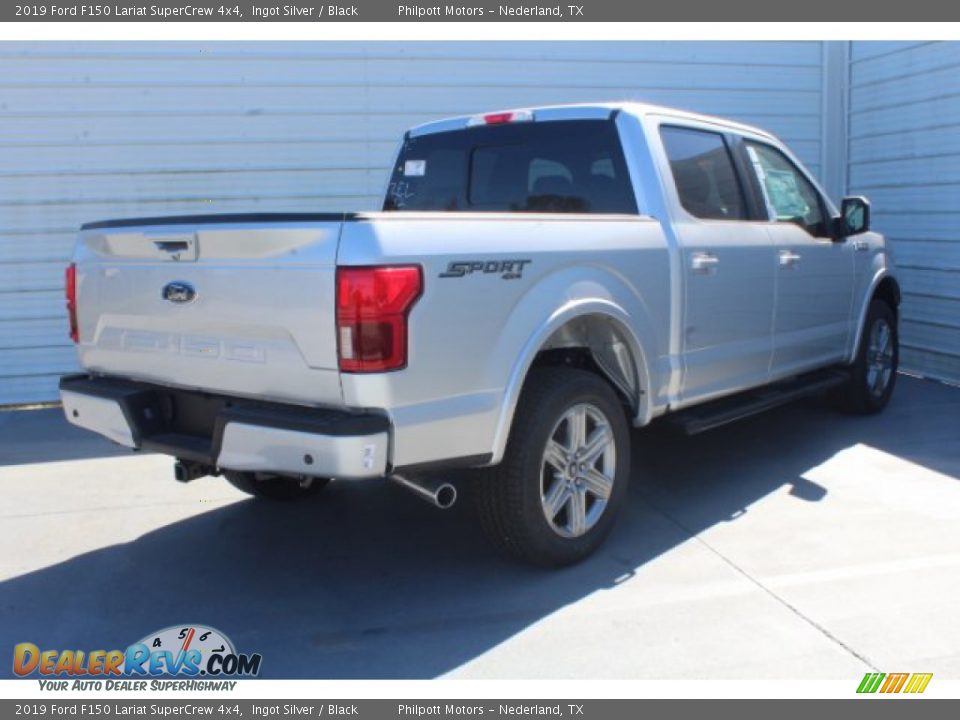 2019 Ford F150 Lariat SuperCrew 4x4 Ingot Silver / Black Photo #8