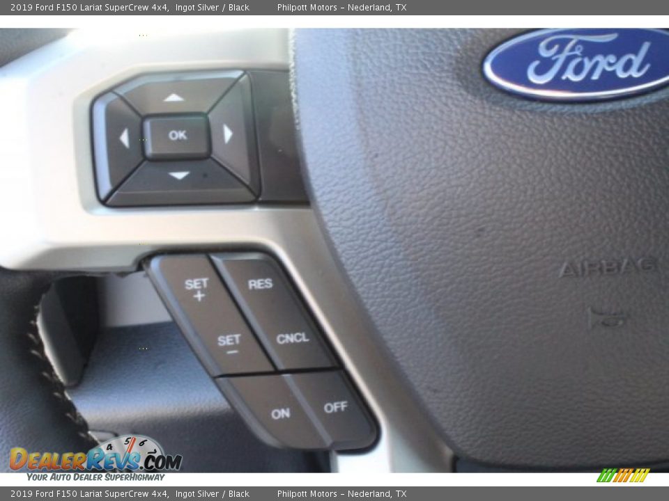 2019 Ford F150 Lariat SuperCrew 4x4 Ingot Silver / Black Photo #15