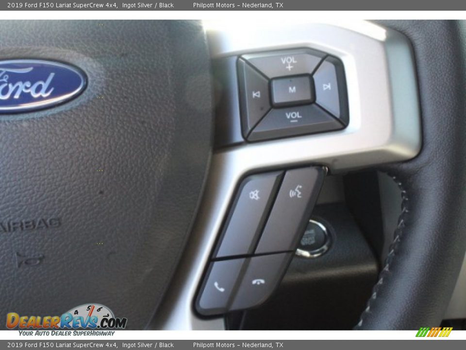2019 Ford F150 Lariat SuperCrew 4x4 Ingot Silver / Black Photo #16