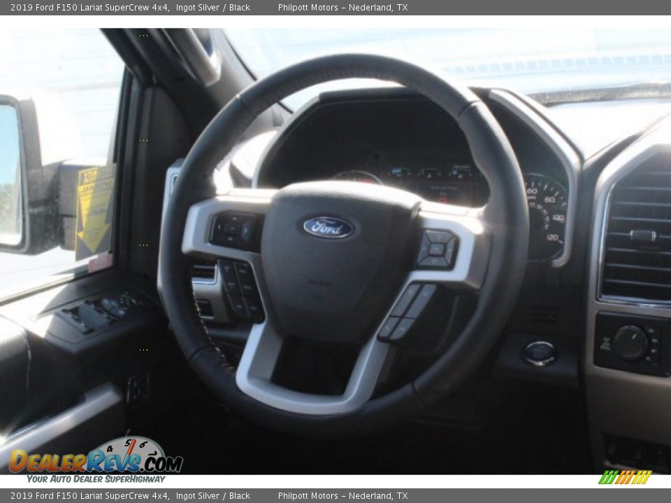 2019 Ford F150 Lariat SuperCrew 4x4 Ingot Silver / Black Photo #20