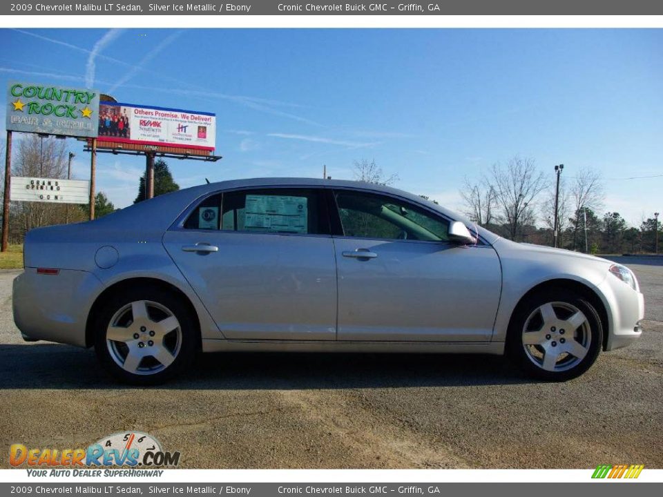 2009 Chevrolet Malibu LT Sedan Silver Ice Metallic / Ebony Photo #5