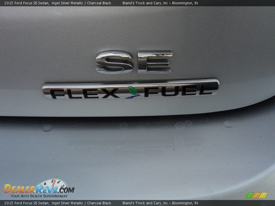 2015 Ford Focus SE Sedan Ingot Silver Metallic / Charcoal Black Photo #26