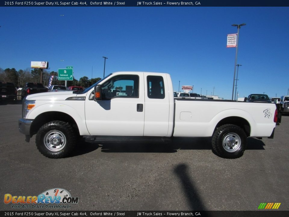 2015 Ford F250 Super Duty XL Super Cab 4x4 Oxford White / Steel Photo #2