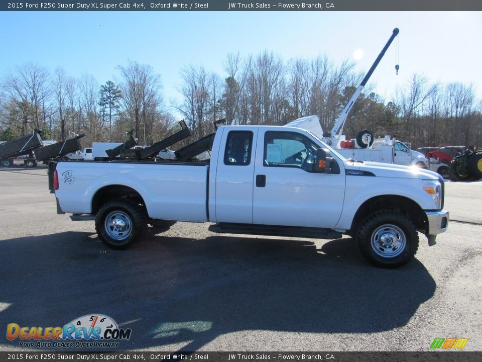 2015 Ford F250 Super Duty XL Super Cab 4x4 Oxford White / Steel Photo #6