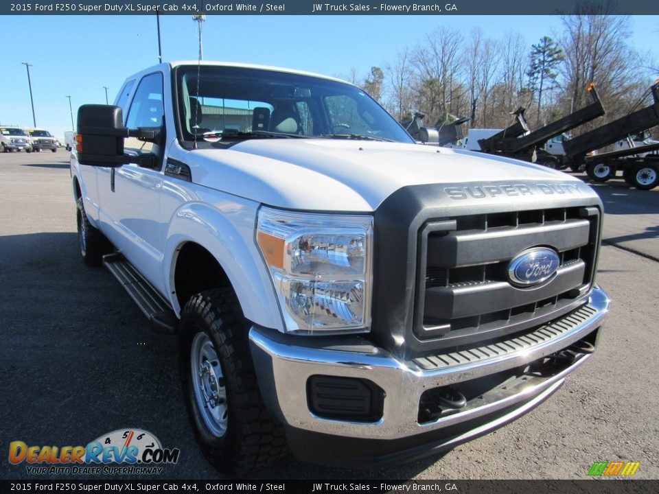 2015 Ford F250 Super Duty XL Super Cab 4x4 Oxford White / Steel Photo #7