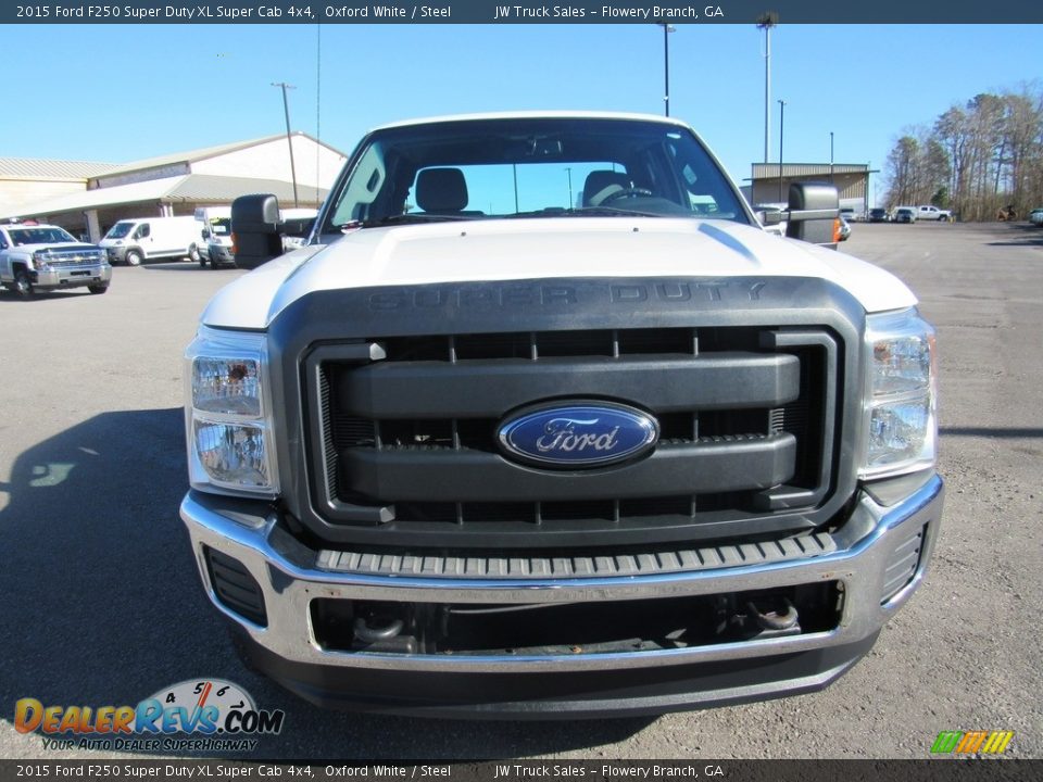 2015 Ford F250 Super Duty XL Super Cab 4x4 Oxford White / Steel Photo #8