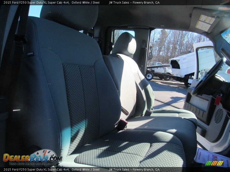 2015 Ford F250 Super Duty XL Super Cab 4x4 Oxford White / Steel Photo #23