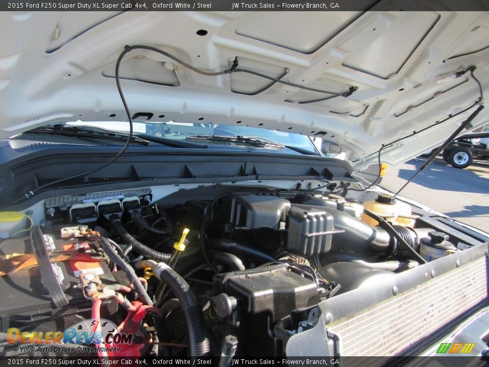 2015 Ford F250 Super Duty XL Super Cab 4x4 Oxford White / Steel Photo #35