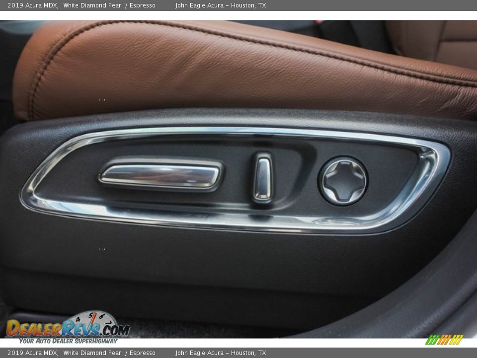 2019 Acura MDX White Diamond Pearl / Espresso Photo #14