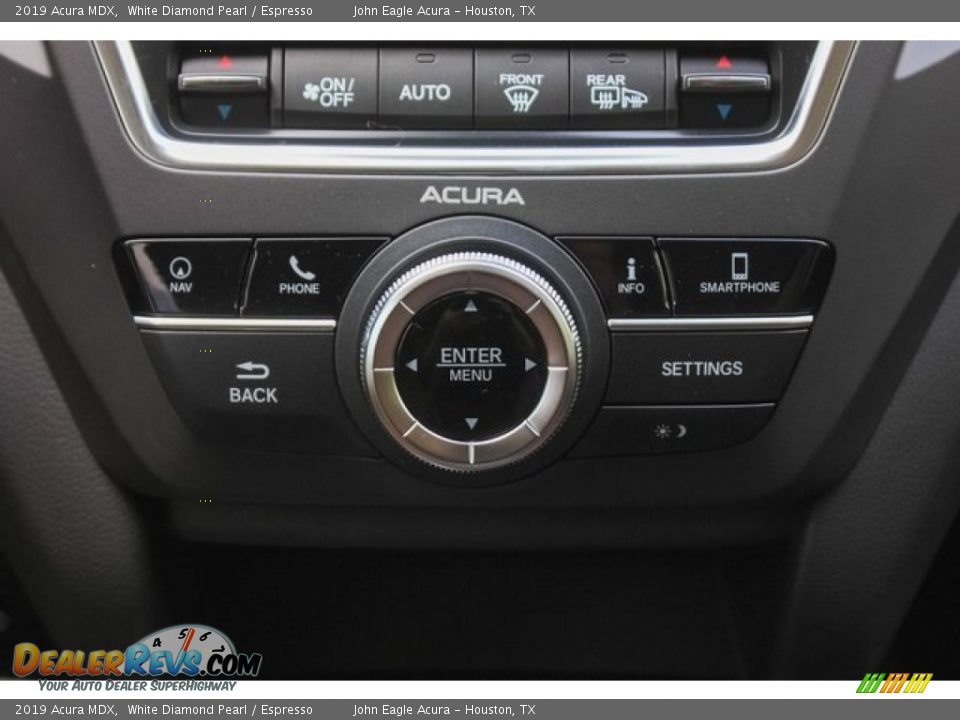 2019 Acura MDX White Diamond Pearl / Espresso Photo #32