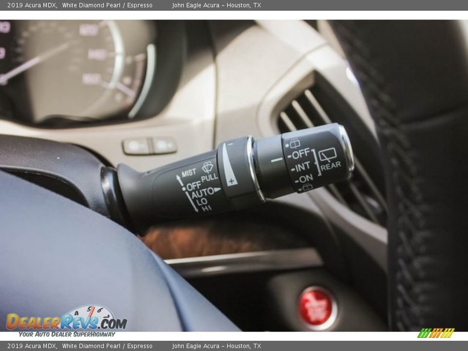 2019 Acura MDX White Diamond Pearl / Espresso Photo #36