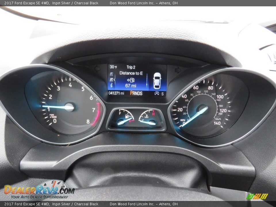 2017 Ford Escape SE 4WD Ingot Silver / Charcoal Black Photo #21