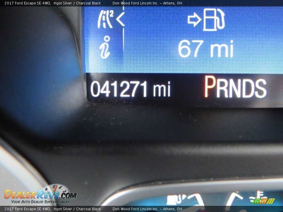 2017 Ford Escape SE 4WD Ingot Silver / Charcoal Black Photo #22
