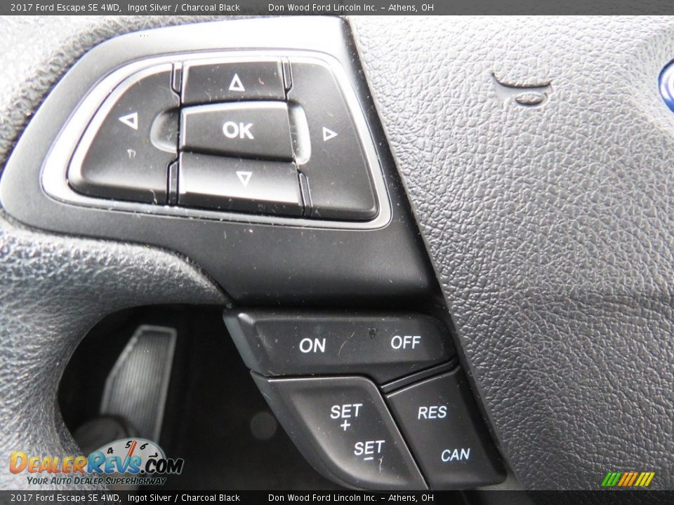 2017 Ford Escape SE 4WD Ingot Silver / Charcoal Black Photo #24