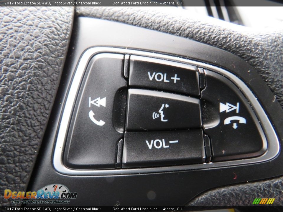 2017 Ford Escape SE 4WD Ingot Silver / Charcoal Black Photo #25